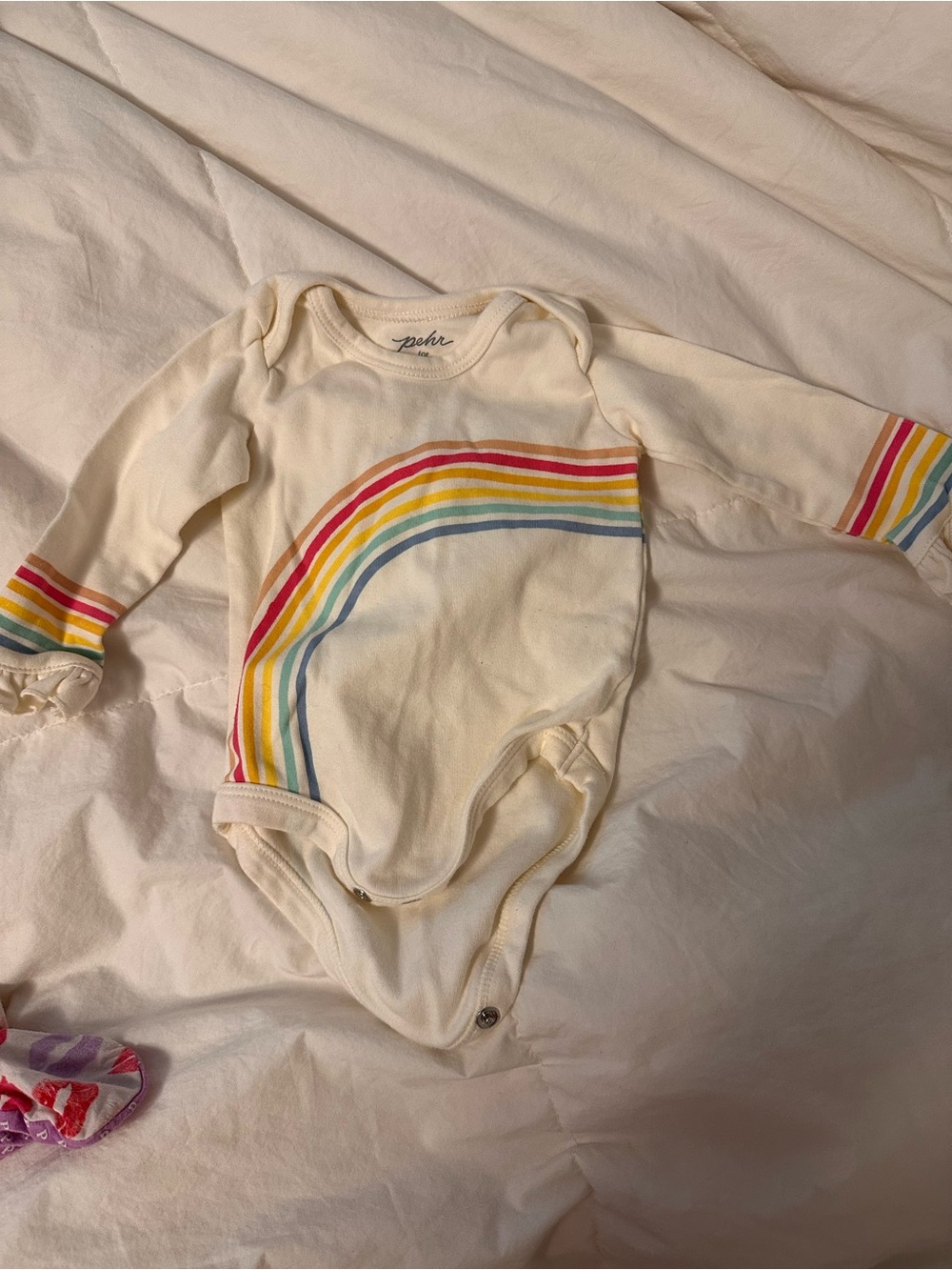Pehr Cream Rainbow Onesies & Posh Peanut - Picture 8 of 9